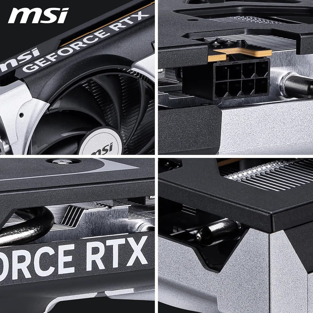 MSI Geforce RTX 5060 8G VENTUS 2X OC Graphics Card - RTX 5060 GPU, 8GB GDDR7 (28Gbps/128-Bit), Pcie 5.0 - Dual-Fan Thermal Design (2 X TORX FAN 5.0) - HDMI 2.1B, Displayport 2.1B