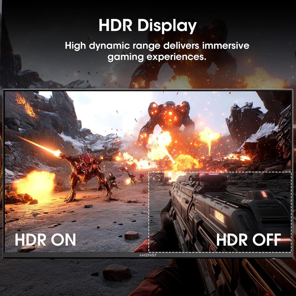 24 Inch 200Hz Gaming Monitor, FHD 1080P Fast IPS, 1Ms MPRT, Adaptive Sync, Ai-Crosshair, 110% Srgb, HDR, Low Blue Light, HDMI2.0&DP1.4, Vesa75X75Mm for PC Desktop Laptop PS5 Xbox, G24X1W