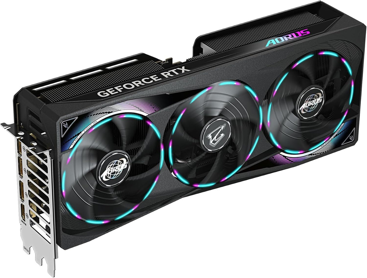 AORUS Geforce RTX 5070 MASTER 12G Graphics Card - 12GB GDDR7, 192Bit, PCI-E 5.0, 2715 Mhz Core Clock, 3 X DP 2.1A, 1 X HDMI 2.1B, NVIDIA DLSS 4, GV-N5070AORUS M-12GD