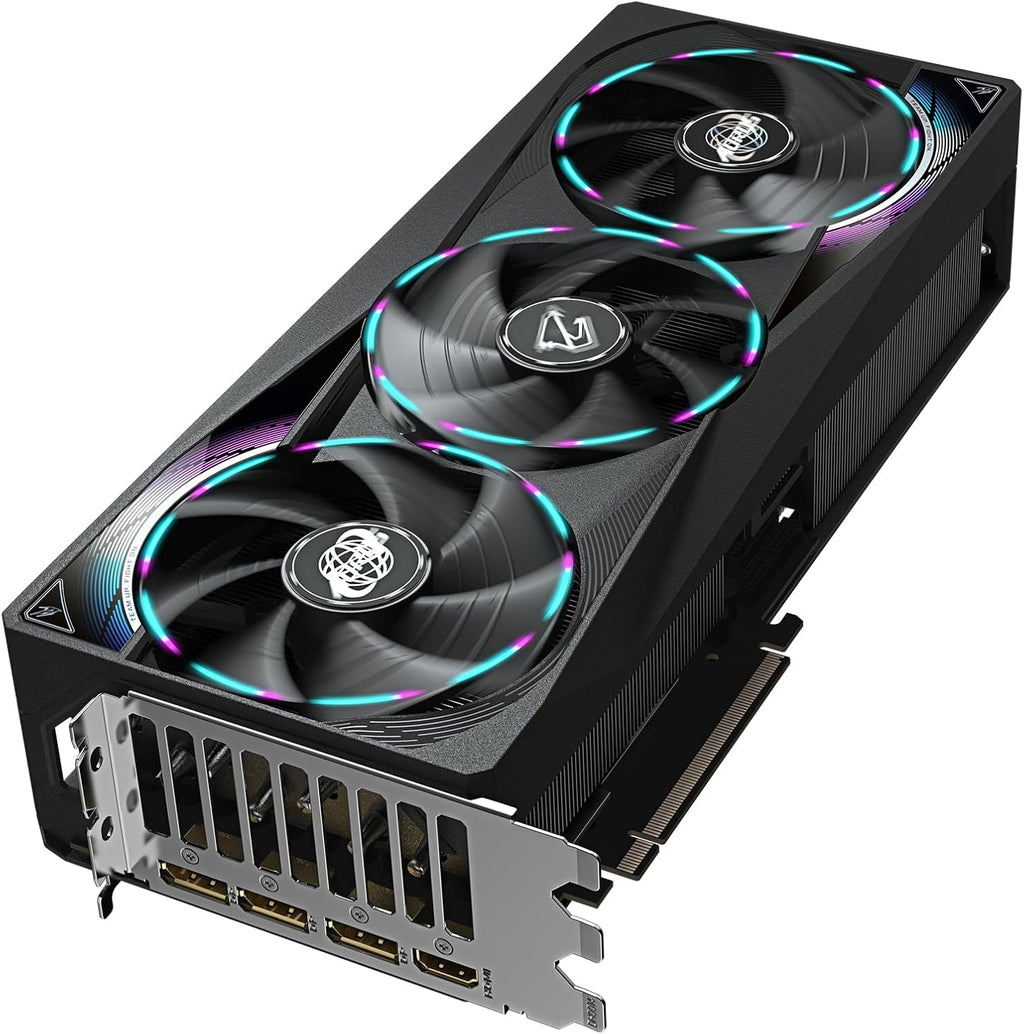 AORUS Geforce RTX 5070 MASTER 12G Graphics Card - 12GB GDDR7, 192Bit, PCI-E 5.0, 2715 Mhz Core Clock, 3 X DP 2.1A, 1 X HDMI 2.1B, NVIDIA DLSS 4, GV-N5070AORUS M-12GD