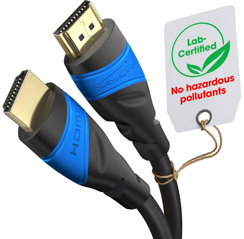 – 8K & 4K HDMI Cable – 2M – German Flexcore Technology | 10K, 8K@60Hz & 4K@120Hz, High Speed HDMI – for PS5, Xbox Series X/S, Switch 2, PC & Blu-Ray – Interference-Free & Flexible