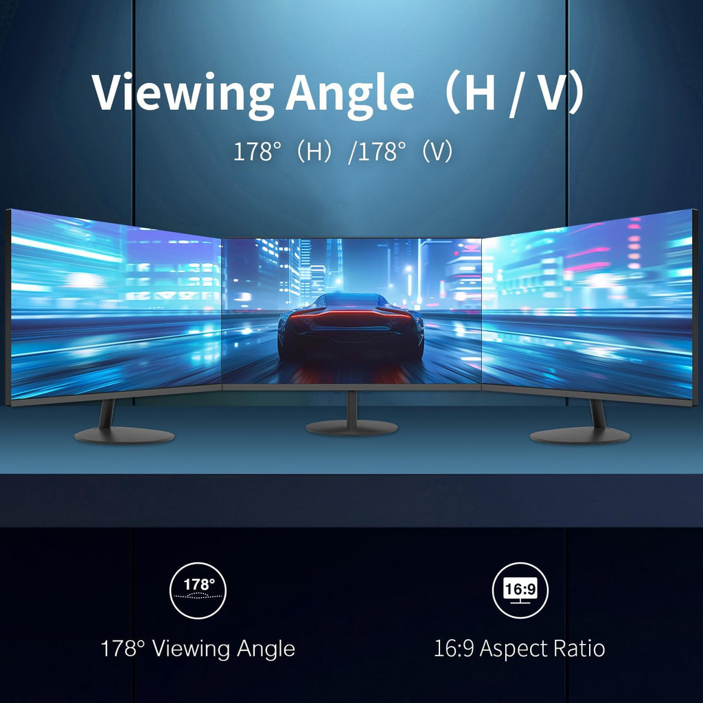 24 Inch Gmaing Monitor 144Hz, FHD 1080P Computer Monitor, IPS | Adaptive Sync, 110% Srgb, 1Ms, 3-Sided Frameless, Ultra Slim, VESA Mountable, Anti-Blue Light Design, HDMI, DP