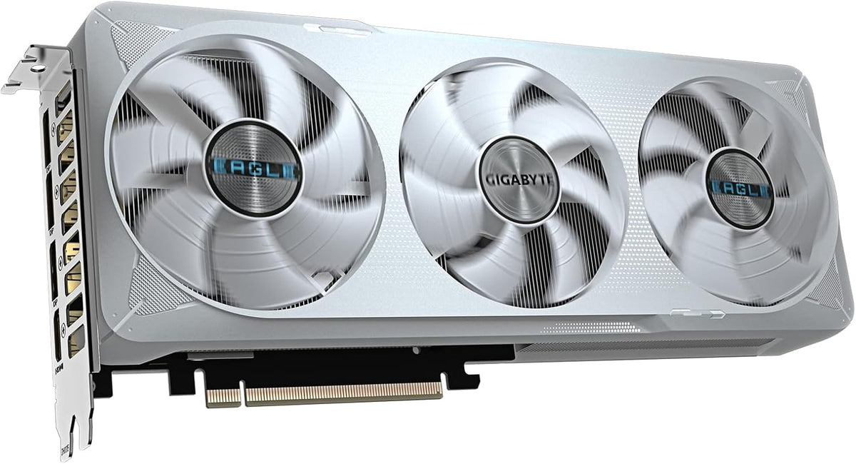 Geforce RTX 5070 EAGLE OC ICE SFF 12G Graphics Card - 12GB GDDR7, 192Bit, PCI-E 5.0, 2587 Mhz Core Clock, 3 X DP 2.1A, 1 X HDMI 2.1B, NVIDIA DLSS 4, GV-N5070EAGLEOC ICE-12GD