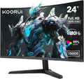 24 Inch Gaming Monitor, 180Hz Curved Monitors, 1Ms FHD 1080P 1500R | PC Monitors, Adaptive Sync, HDMI/DP, VESA Compatible, Tilt Adjustable, Eye Care