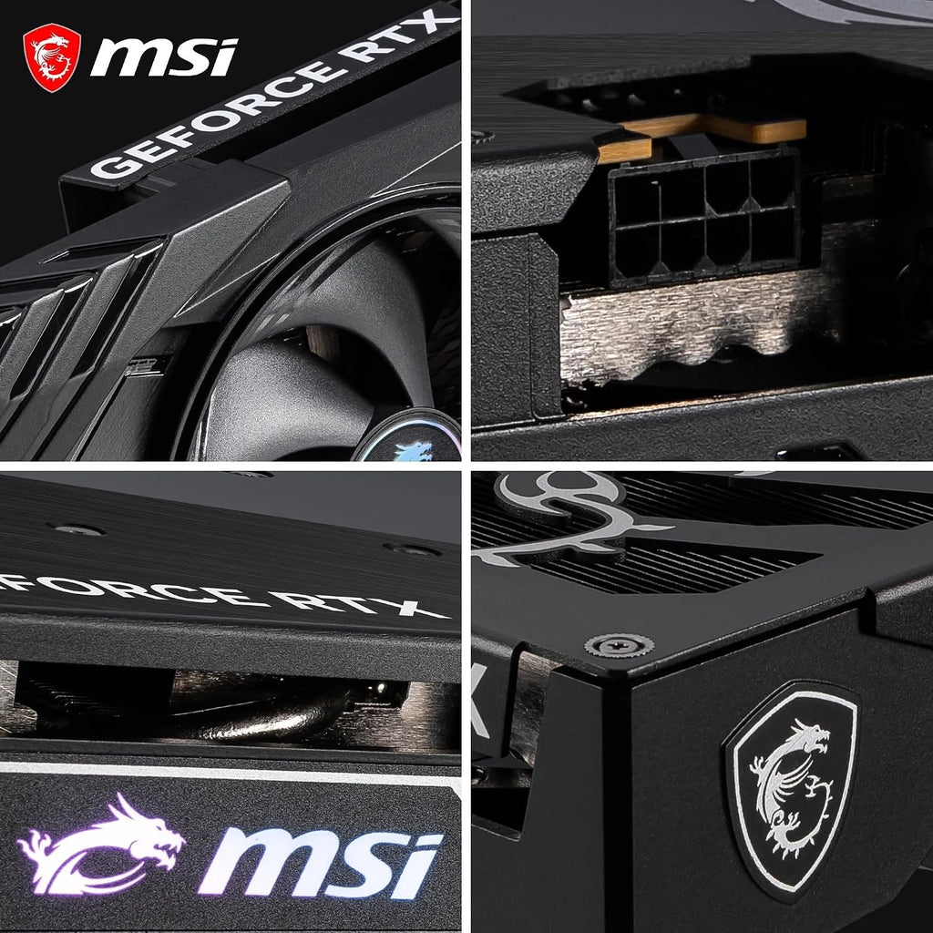 MSI Geforce RTX 5060 8G GAMING OC Graphics Card - RTX 5060 GPU, 8GB GDDR7 (28Gbps/128-Bit), Pcie 5.0 - TWIN FROZR 10 Thermal Design (2 X STORMFORCE FAN) - HDMI 2.1B, Displayport 2.1B