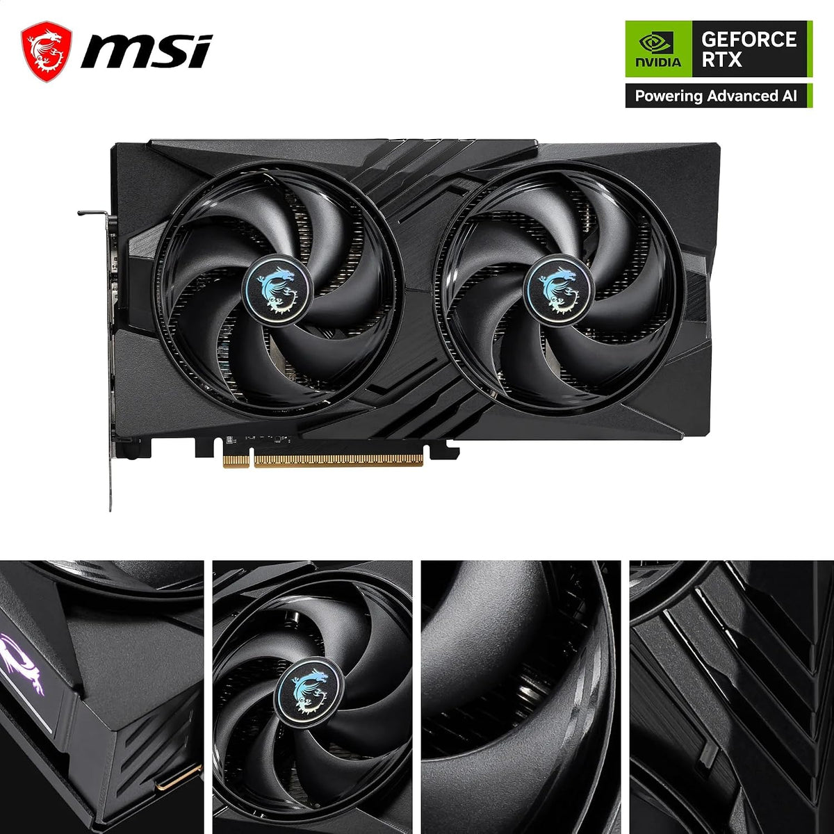 MSI Geforce RTX 5060 8G GAMING OC Graphics Card - RTX 5060 GPU, 8GB GDDR7 (28Gbps/128-Bit), Pcie 5.0 - TWIN FROZR 10 Thermal Design (2 X STORMFORCE FAN) - HDMI 2.1B, Displayport 2.1B