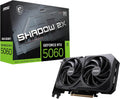 MSI Geforce RTX 5060 8G Shadow 2X OC Graphics Card, 8GB GDDR7 (28Gbps/128-Bit), Pcie 5.0, Dual-Fan Thermal Design (2X Torx 5.0), HDMI 2.1B, DP 2.1B