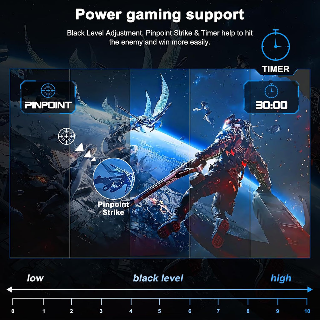 24 Inch Gaming Monitor 160Hz Curved, FHD 1080P Computer Screen | 1500R, 1Ms, Srgb130%, VESA Compatible, Eye Care Adaptive Sync HDMI＆DP Prots (MFG24C1L)