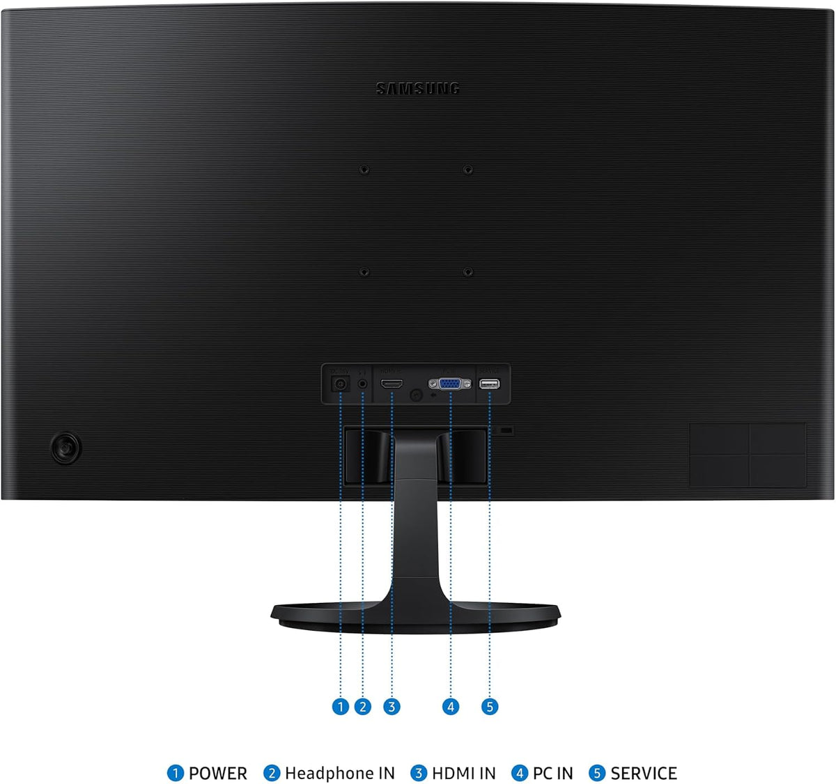 LS24D360GAUXXU 24" Curved Fullhd 100Hz 1080P Monitor - 1920X1080, HDMI, VGA