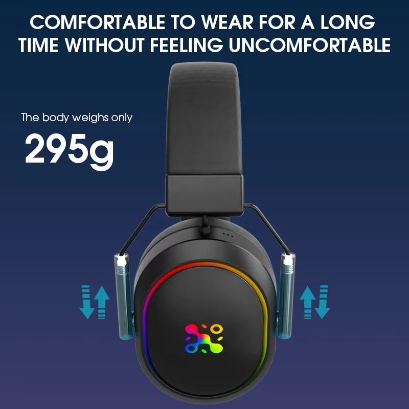 Smartrons F02 Pro 2.4Ghz for Over-Ear ANC Gaming Headphones with Surround Sound for Professional PC Gamers