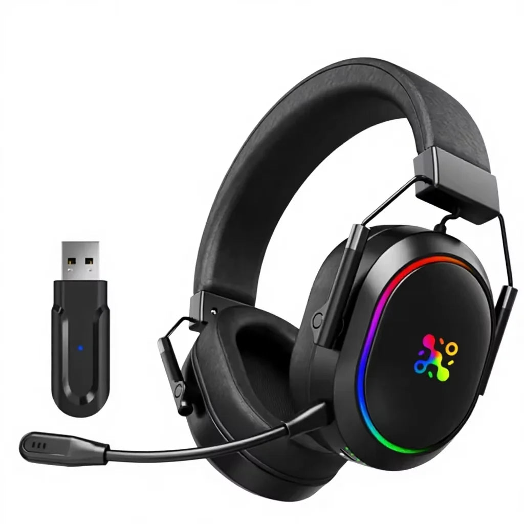 Smartrons F02 Pro 2.4Ghz for Over-Ear ANC Gaming Headphones with Surround Sound for Professional PC Gamers