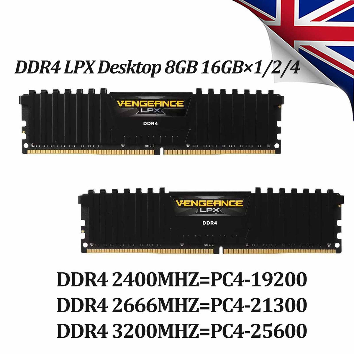 Corsair Vengeance LPX DDR4 16GB 2X8Gb 2400 2666 3200 Desktop RAM Memory DIMM Lot