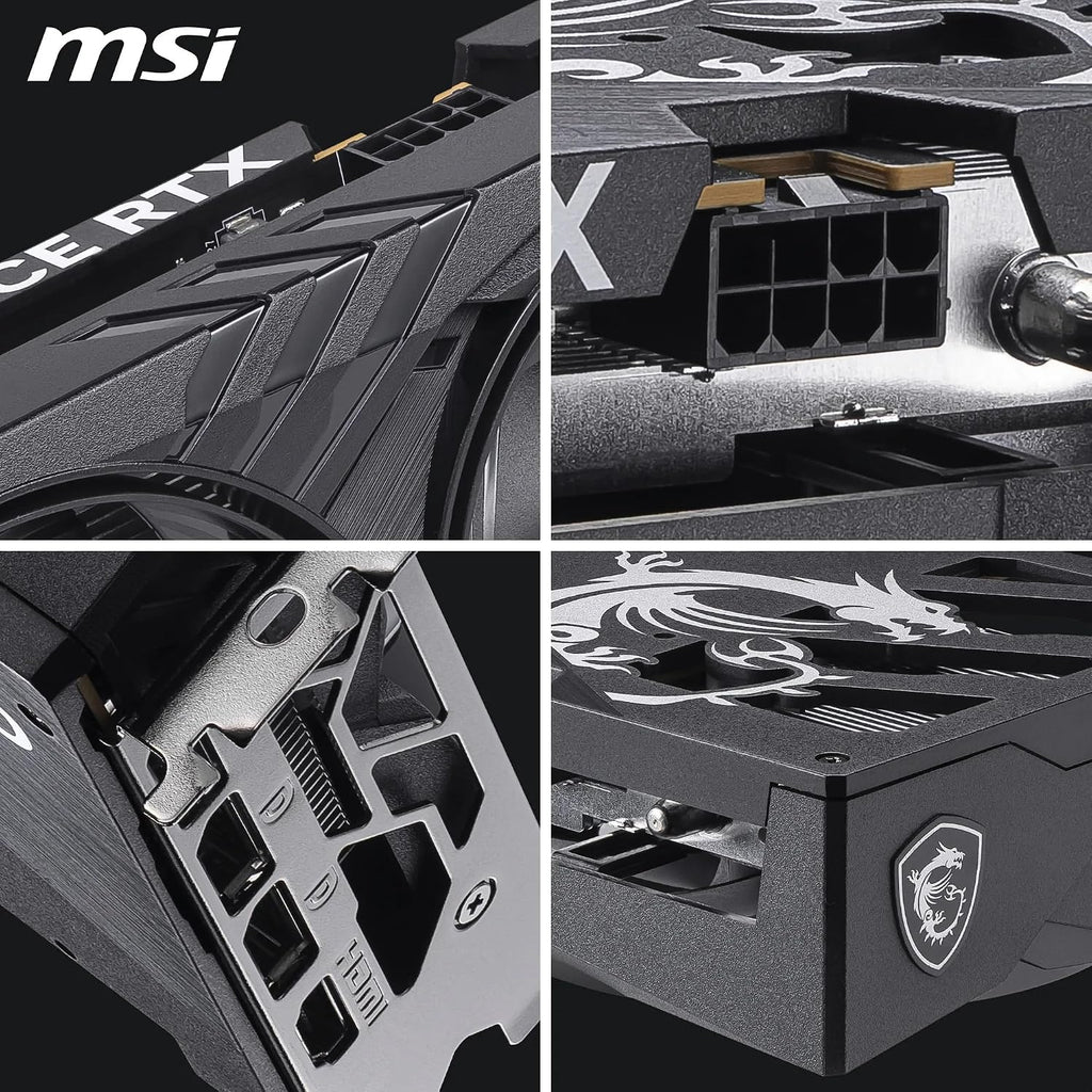MSI Geforce RTX 5050 8G GAMING OC Graphics Card - RTX 5050 GPU, 8GB GDDR6 (20Gbps/128-Bit), Pcie 5.0 - TWIN FROZR 10 (2 X STORMFORCE FAN) - HDMI 2.1B, Displayport 2.1B