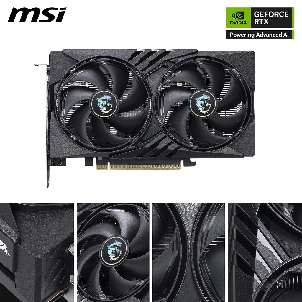 MSI Geforce RTX 5050 8G GAMING OC Graphics Card - RTX 5050 GPU, 8GB GDDR6 (20Gbps/128-Bit), Pcie 5.0 - TWIN FROZR 10 (2 X STORMFORCE FAN) - HDMI 2.1B, Displayport 2.1B
