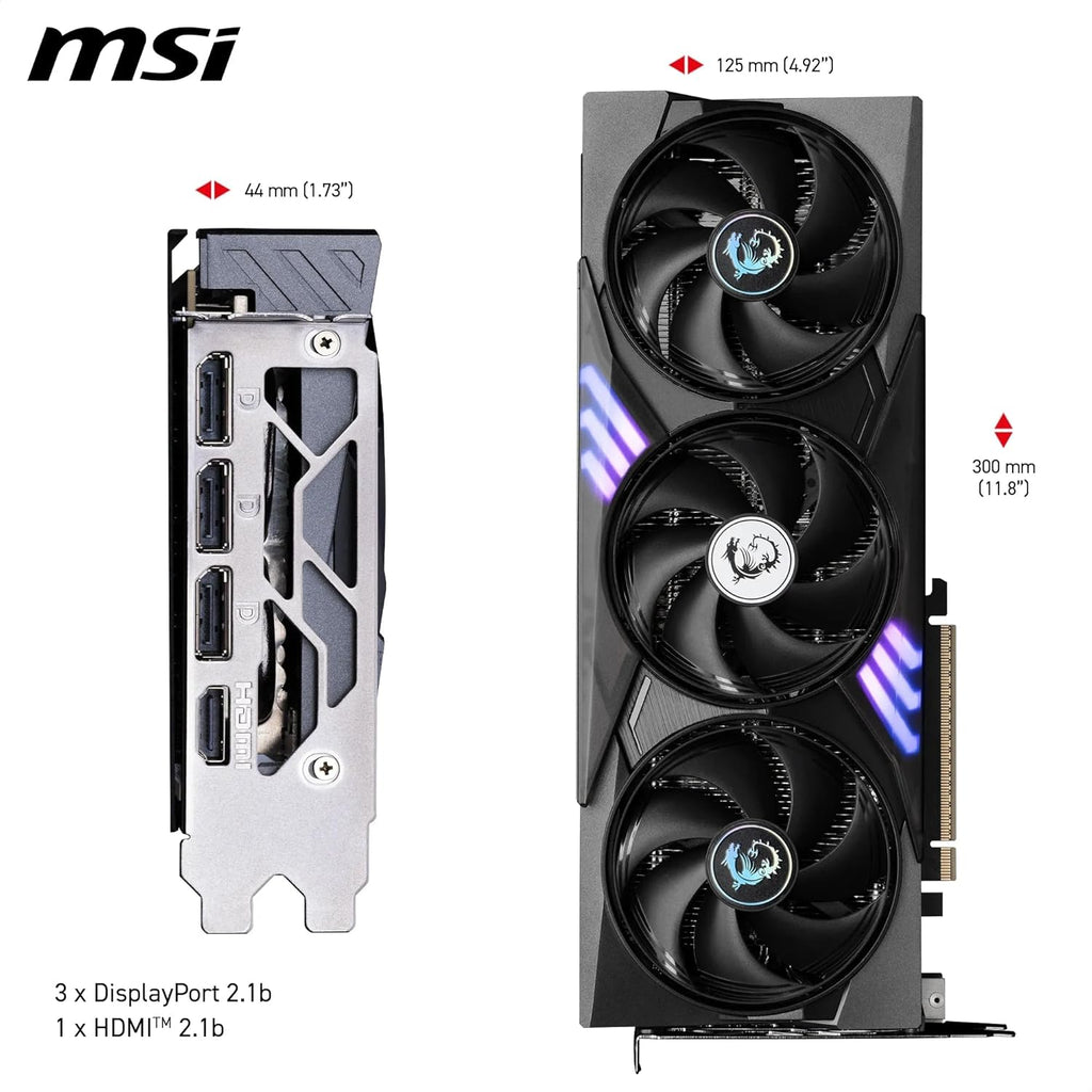 MSI Geforce RTX 5060 Ti 8G GAMING TRIO OC Graphics Card - RTX 5060 Ti GPU, 8GB GDDR7 (28Gbps/128-Bit), Pcie 5.0 - TRI FROZR 4 (3 X STORMFORCE FAN) - RGB - HDMI 2.1B, Displayport 2.1B